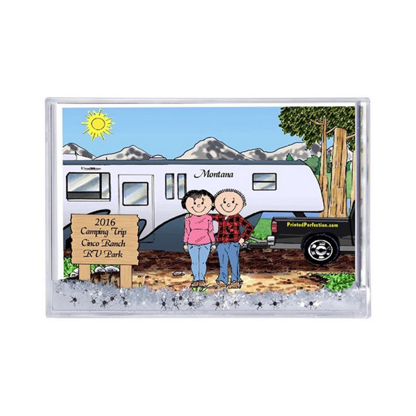 Printed Perfection Personalized RV Lovers Fifth Wheel Trailer Snow